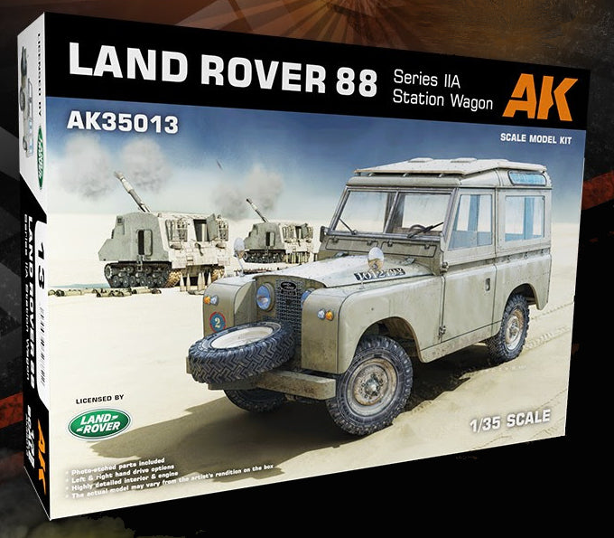 AK Interactive 35013 Land Rover 88 Series IIA Station Wagon Plastic Model Kit