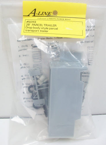 A-Line 50113 HO 28'' Parcel Trailer Drop Body Style Parcel Transport Kit