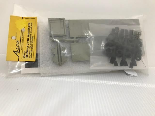 A-Line 50101 HO Fruehauf 40' "Z" Trailer - Smoothside Kit (Pack of 2)