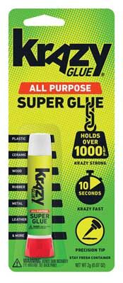 X-Acto KG58548R Krazy Glue All Purpose CA Glue with Precision Tip - 0.7 oz.