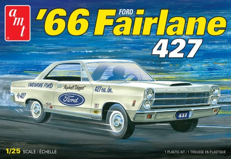 AMT 1263 1:25 1966 Ford Fairlane 427 Muscle Car Plastic Model Kit