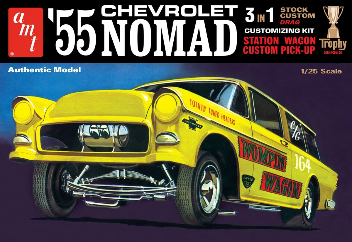 AMT 1297 1:25 1955 Chevrolet Nomad Car Plastic Model Kit