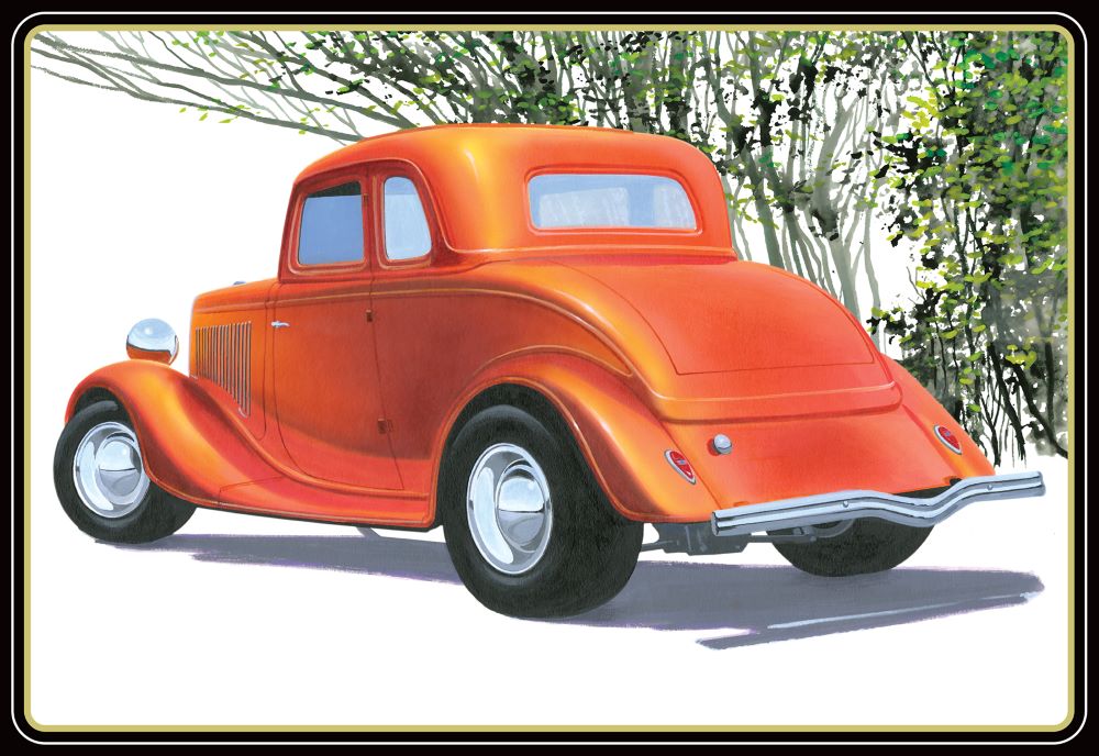 AMT 1384 1:25 1934 Ford 5-Window Coupe Street Rod Plastic Model Kit
