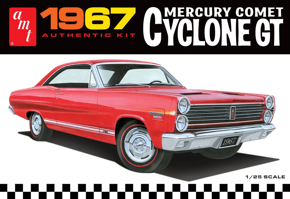 AMT 1386 1:25 1967 Mercury Cyclone GT Car Plastic Model Kit