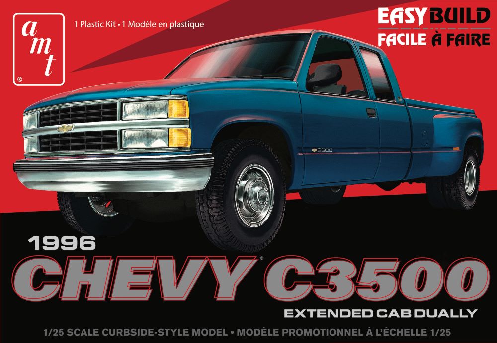 AMT 1409 1:25 1996 Chevrolet C3500 Dually Pickup Truck Plastic Model Kit