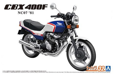 Aoshima Models 063422 1:12 1981 Honda NC07 CBX400F Motorcycle Plastic Model Kit