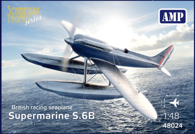 AMP Kits 48024 1/48 Supermarine S6B British Racing Military Aircraft Plane Kit