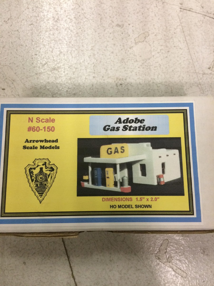 Arrowhead Scale Models 60150 Adobe Gas Station N Building Kit Trainz