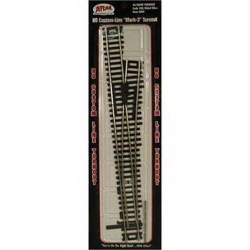 Atlas 284 HO Code 100 Mark-3 Nickel Silver #6 Right Hand Switch Turnout
