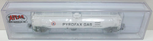Atlas 37011 N Scale Pyrofax Gas Tank Car #17000