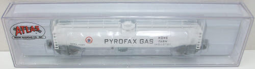 Atlas 37012 N Scale Pyrofax Gas 33,000 Gallon Tank Car #17003