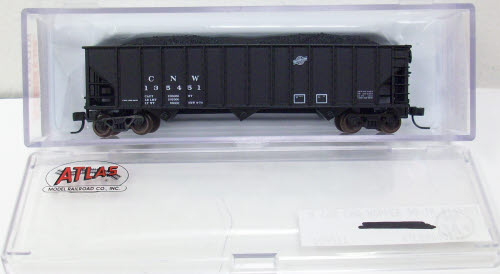 Atlas 50000218 N Scale CNW 90T Open Hopper Car #135451