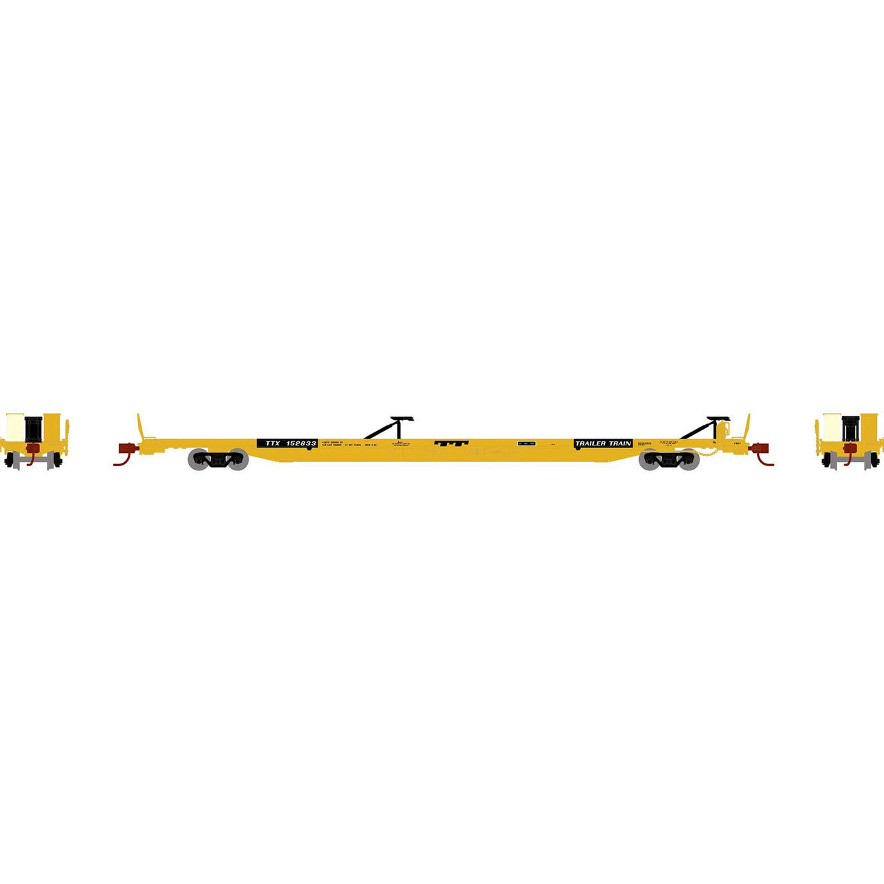 Athearn 14346 N Scale TTX Corporation F89F TOFC Flat Car #152833