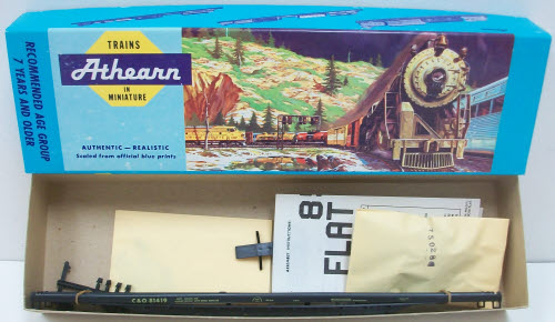 Athearn 2017 HO Chesapeake & Ohio 85 Ft Flatcar Kit