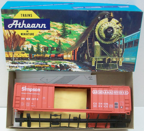 Athearn 5072 HO Arcate & Mad River 50' Railbox Double Door Boxcar # 1070 Kit