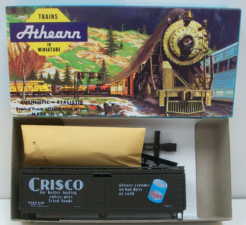 Athearn 5204 HO Scale Crisco Blue Box 40 Ft WD Reefer Kit