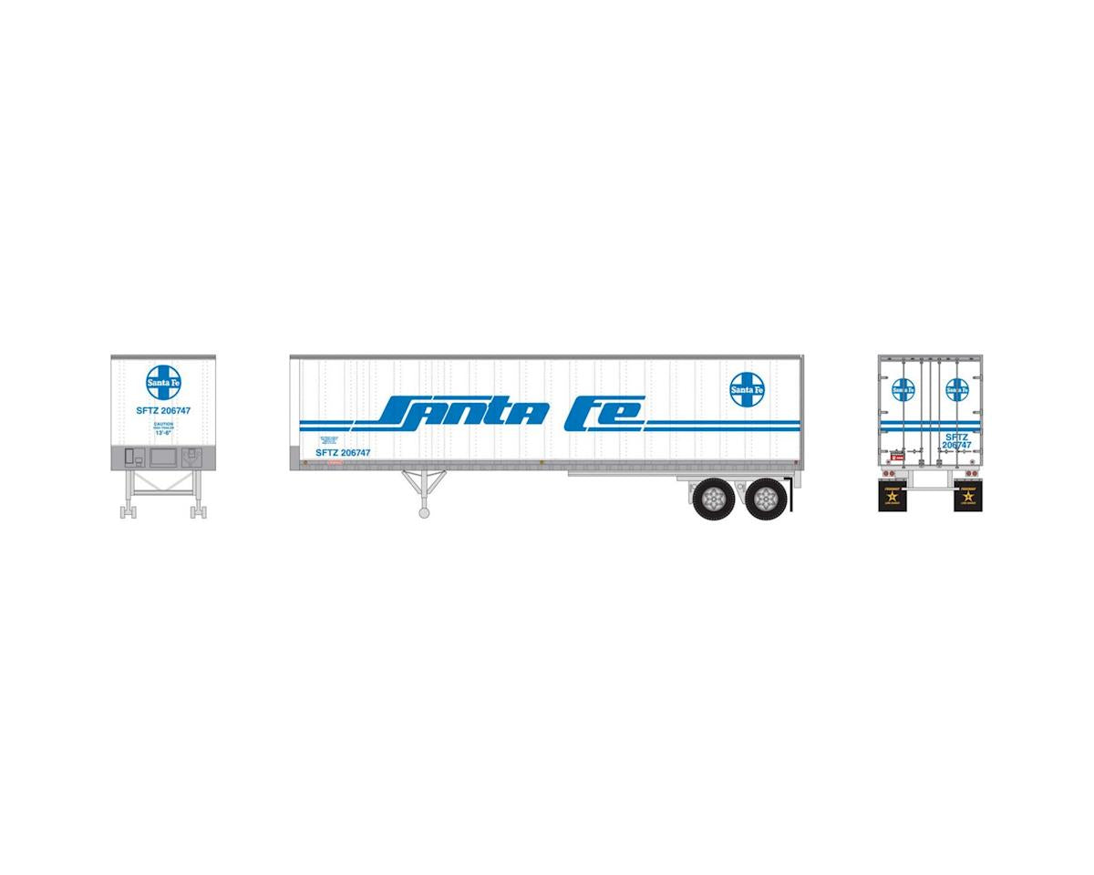 Athearn 5436 N Santa Fe 40' Fruehauf Z-Van Smooth Trailer #206747