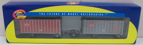 Athearn 91048 HO McLean (2) 28' Wedge Trailers & Dolly