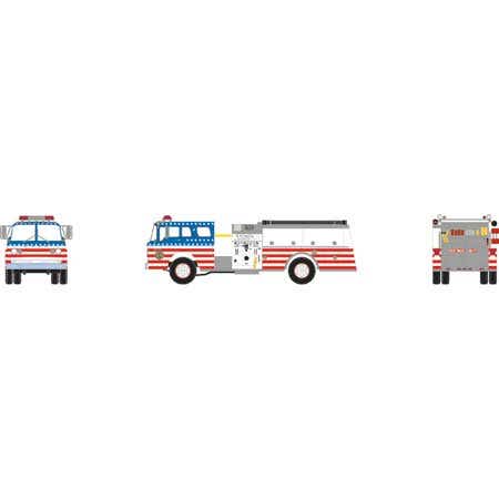 Athearn 92023 HO Highspire Ford C Canopy Cab Fire Truck
