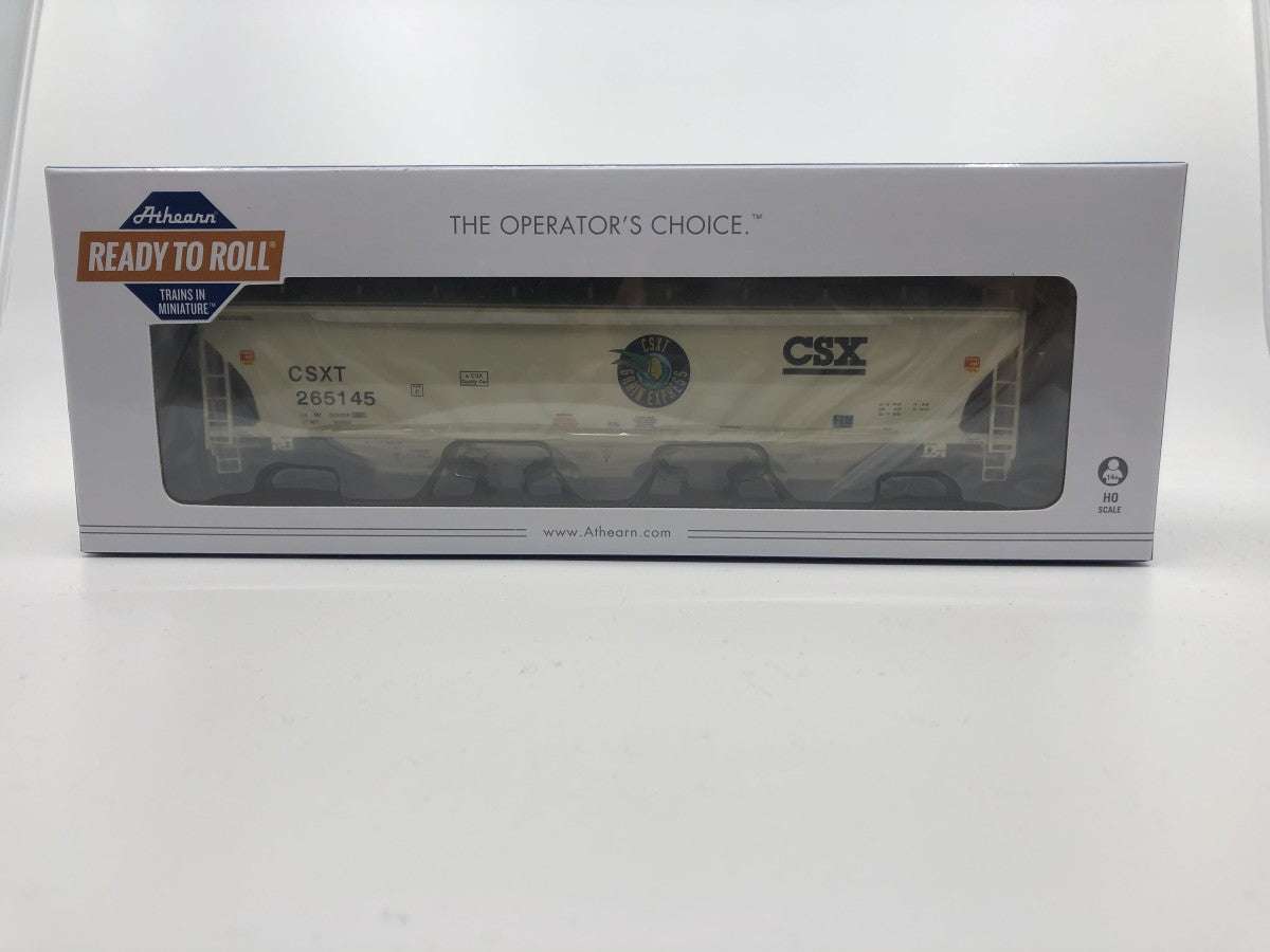 Athearn 89616 HO CSXT Grain Express Trinity 3-Bay Hopper #265145 - RTR