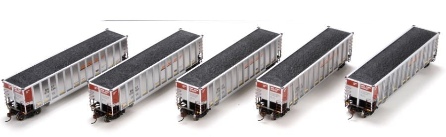Athearn 97490 HO BNSF Bethgon Coalporter w/Load (Set of 5)