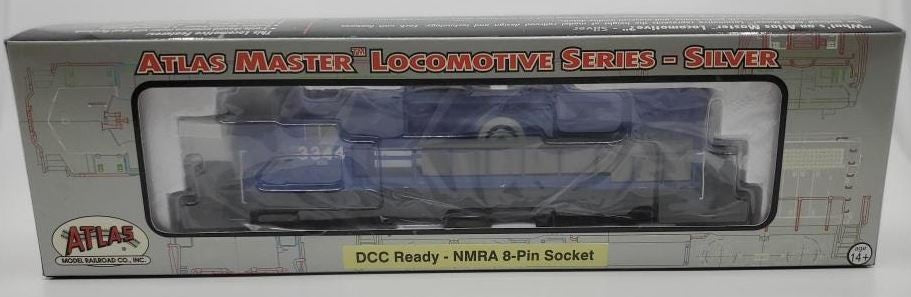 Atlas 10000957 GP40-2 Silver Conrail 3344 HO