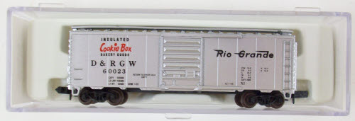 Atlas 34381 N Scale Cookie Box Rio Grande 40' Boxcar Freight Car