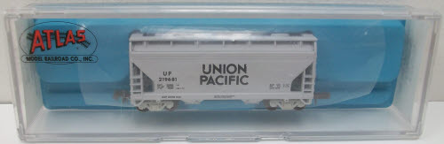 Atlas 3905 N Scale Union Pacific ACF 2-Bay Hopper #219681