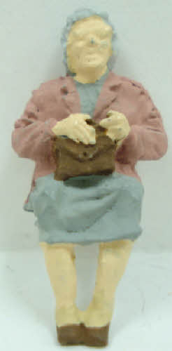 Arttista 1118 O Scale Sitting Old Woman Pewter Figure