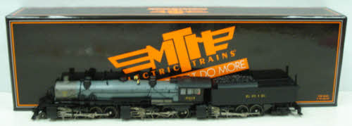 MTH 80-3107-1 HO Erie 2-8-8-8-2 Triplex Russian Iron Steam w/ Tender PS 3 #5015