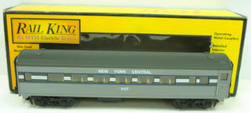 MTH 30-6135C O-27 New York Central Streamlined Coach Car
