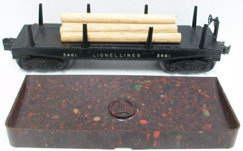 Lionel 3461 Vintage O Lionel Lines Operating Log Dump Car
