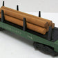 Lionel 3461 Vintage O Lionel Lines Green Operating Log Dump Car