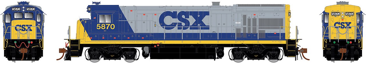 Rapido Trains 18018 HO CSX GE B36-7 Diesel Locomotive #5870