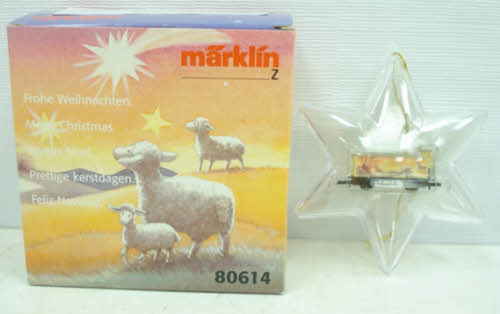 Marklin 80614 Z Scale Merry Star Christmas Ornament with Train Inside
