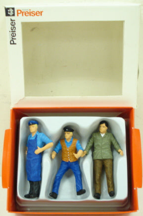 Preiser 45028 G Standing Delivery Men Figures (Set of 3)