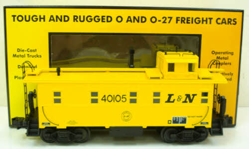 MTH 30-77139 O Louisville & Nashville Yellow Offset Steel Caboose Car #40105