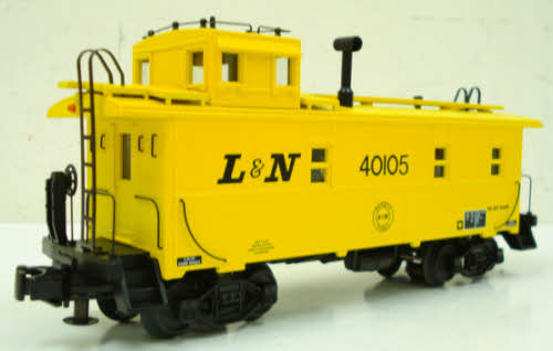 MTH 30-77139 O Louisville & Nashville Yellow Offset Steel Caboose Car #40105
