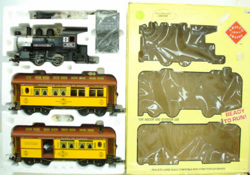 Aristo-Craft 28109 Santa Fe 0-4-0 Steam G Gauge Starter Train Set