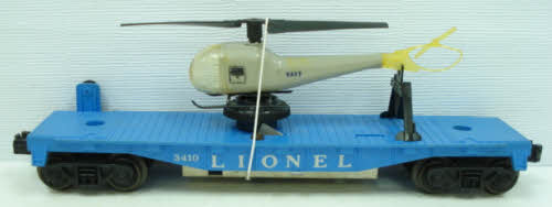 Lionel 3410 Vintage O Helicopter Launching Car