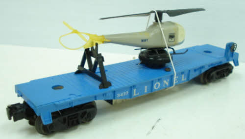 Lionel 3410 Vintage O Helicopter Launching Car