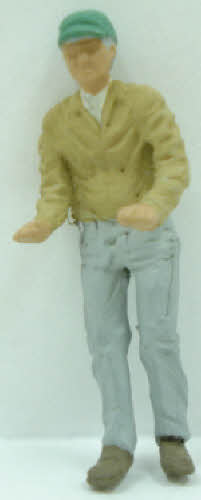Arttista 1181 O Scale Pewter Man to Push Truck