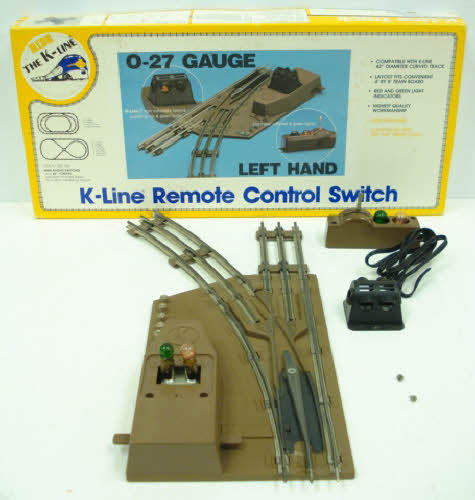 K-Line K-0275 O-27 Gauge 42" Left Hand Remote Switch Turnout