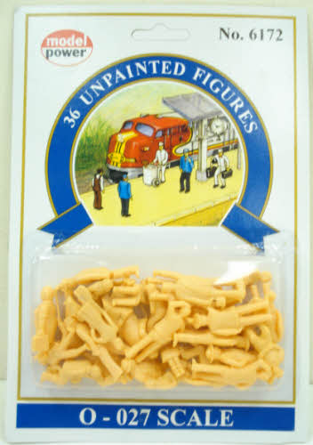 Model Power 6172 O Scale Unpainted Figure (Set of 36)