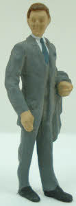 Arttista 1235 O Scale Pewter Business Man Walking Pewter Figure
