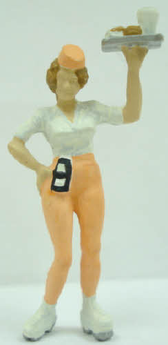 Arttista 1299 O Waitress w/ Skates Pewter Figure