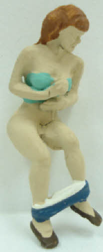 Arttista 1302 O Female Outhouse Occupant Pewter Figure