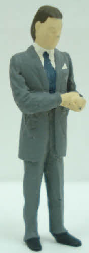 Arttista 1184 O Scale Standing Busy Businessman Pewter Figure