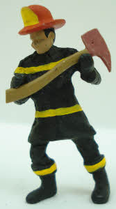 Arttista 1317 Pewter Firefighter with Axe Pewter Figure