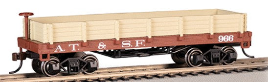 Bachmann 15401 HO Atchison, Topeka & Santa Fe Old Time Gondola #966